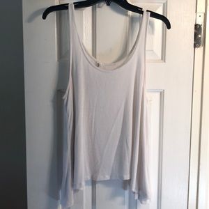 White flowy tank top